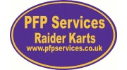 Pfp services Raider karts oval logo for adverts-180x100